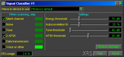 Advanced Signal Classifier