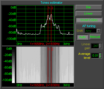 NAVTEX automatic tone estimation